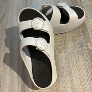 Lemon Jelly slides women’s size 7.5 white